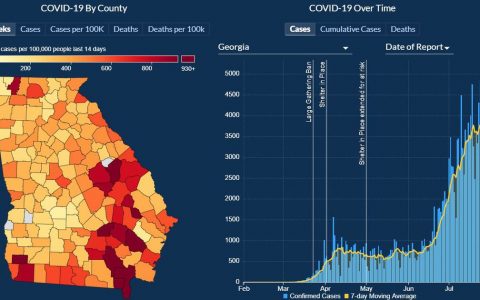 Ga revamps virus maps, charts that critics mentioned were complicated