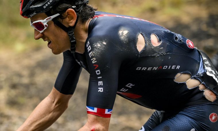 Geraint Thomas withdrew from Giro d’Italia as Arnaud Demre won stage four