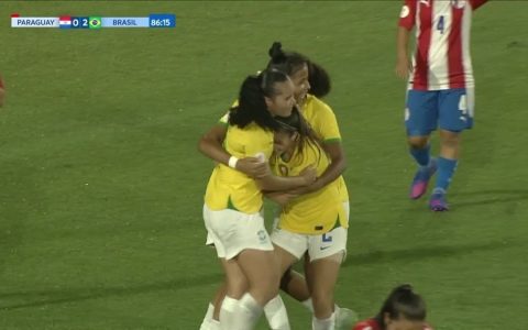 Brazil beat Paraguay and guaranteed a place in the U-17 Women’s World Cup in India;  View target |  brazilian team