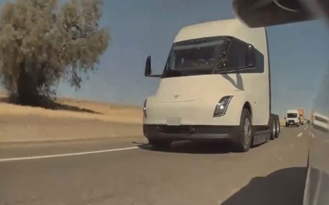 Videos show Tesla trucks on highways in the United States